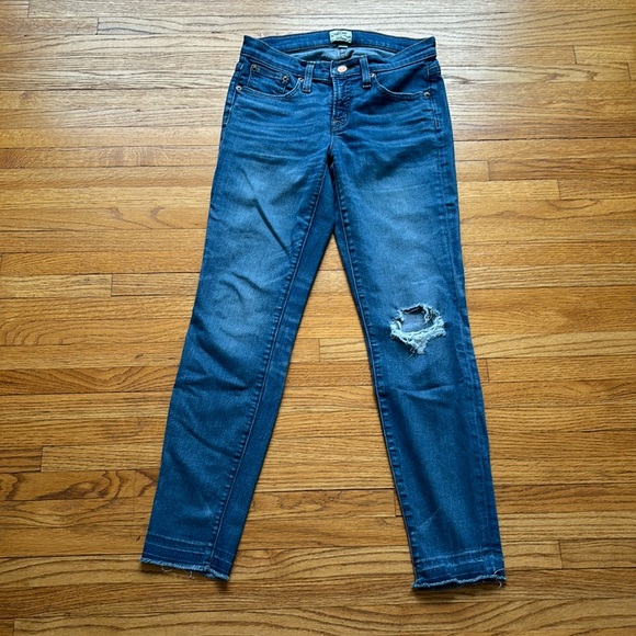 J. Crew 8” Toothpick Jeans Size 25 - Picture 1 of 11